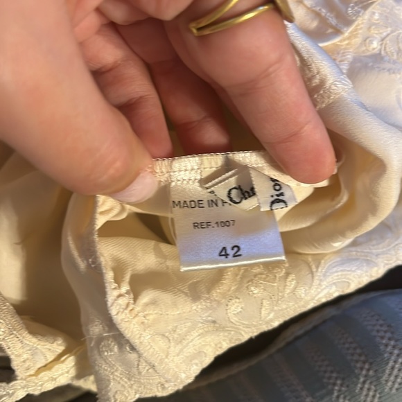 vintage dior silk tank top - Picture 4 of 8
